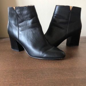 Franco Sarto Black Leather Olympia Boot 8